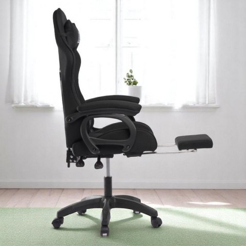 Fotel gamingowy obrotowy z podnóżkiem SNAKE masażer KO33CZ