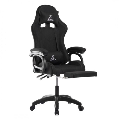 Fotel gamingowy obrotowy z podnóżkiem SNAKE masażer KO33CZ