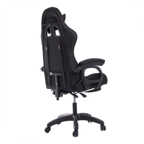Fotel gamingowy obrotowy z podnóżkiem SNAKE masażer KO33CZ