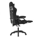 Fotel gamingowy obrotowy z podnóżkiem SNAKE masażer KO33CZ