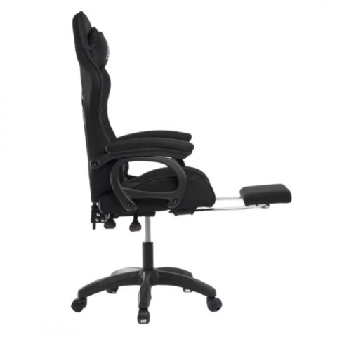 Fotel gamingowy obrotowy z podnóżkiem SNAKE masażer KO33CZ