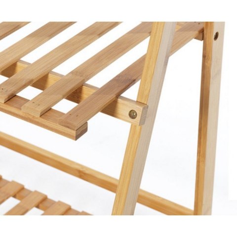 Kwietnik drabinka regał bambusowy na kwiaty 4 półki lakier POL04