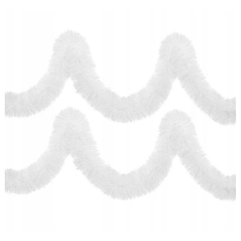 ŁAŃCUCH CHOINKOWY biały 6m GIRLANDA ŚWIĄTECZNA NA CHOINKĘ XXL gruby 13cm WOZ31