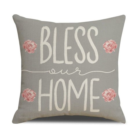 Poszewka na poduszkę 45 x 45 cm motyw wiosenny BOHO POD132