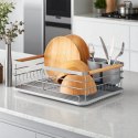 Suszarka do naczyń, ociekacz z tacką 43 x 30,5 x 14 cm szary SU05SZ