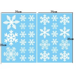 Świąteczne naklejki na okno 2 Arkusze 25 x 35 cm NKD08