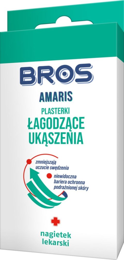 BROS - Amaris - plasterki łagodzące ukąszenia 20szt BROS - Amaris - plasterki łagodzące ukąszenia 20szt