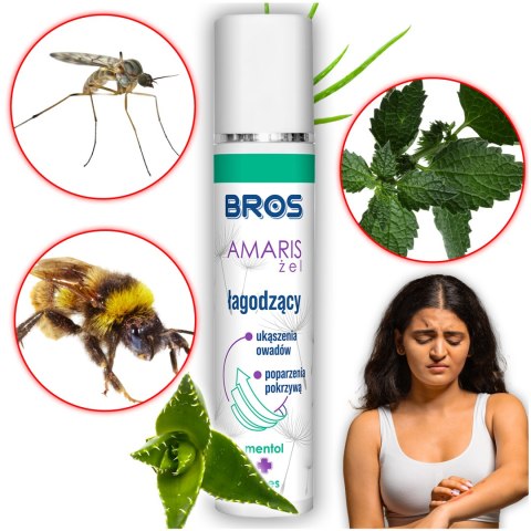 BROS - Amaris - żel łagodzący ukąszenia 50ml BROS - Amaris - żel łagodzący ukąszenia 50ml