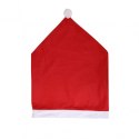 Pokrowiec na krzesło czapka Mikołaja 65cm x 50cm czerwona 1szt KSN69