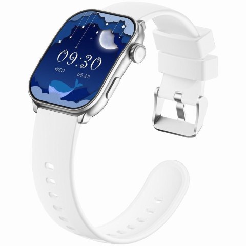 Smartwatch Damski GRAVITY GT28-10 Pasek + Bransoleta Biało Srebrny Smartwatch Damski GRAVITY GT28-10 Pasek + Bransoleta Biało Srebrny