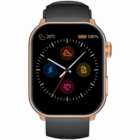 Smartwatch Damski GRAVITY GT28-5 Pasek + Bransoleta Różowe złoto Czarny Smartwatch Damski GRAVITY GT28-5 Pasek + Bransoleta Różowe złoto Czarny