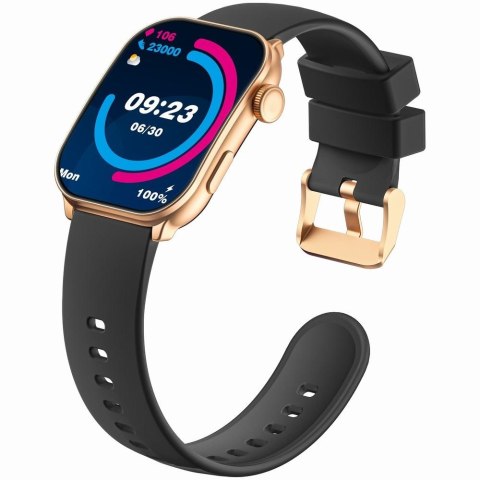 Smartwatch Damski GRAVITY GT28-5 Pasek + Bransoleta Różowe złoto Czarny Smartwatch Damski GRAVITY GT28-5 Pasek + Bransoleta Różowe złoto Czarny