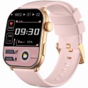Smartwatch Damski GRAVITY GT28-6 Pasek + Bransoleta Różowe złoto Różowy