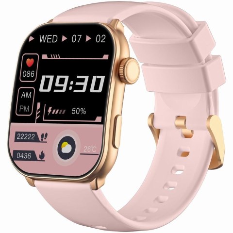 Smartwatch Damski GRAVITY GT28-6 Pasek + Bransoleta Różowe złoto Różowy Smartwatch Damski GRAVITY GT28-6 Pasek + Bransoleta Różowe złoto Różowy