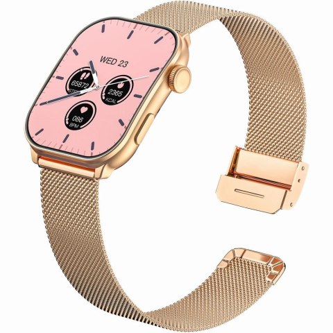 Smartwatch Damski GRAVITY GT28-6 Pasek + Bransoleta Różowe złoto Różowy Smartwatch Damski GRAVITY GT28-6 Pasek + Bransoleta Różowe złoto Różowy