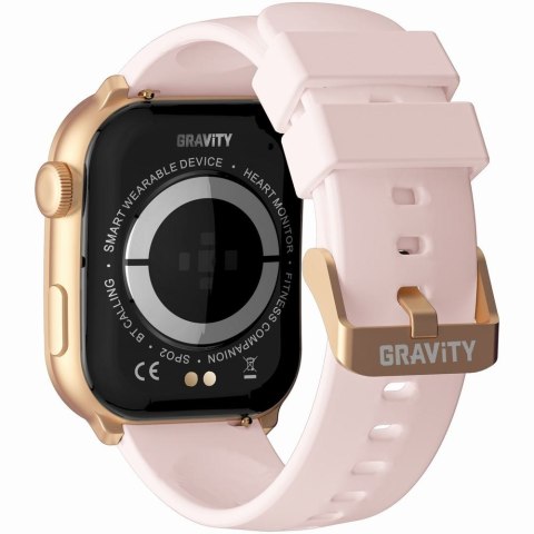 Smartwatch Damski GRAVITY GT28-6 Pasek + Bransoleta Różowe złoto Różowy Smartwatch Damski GRAVITY GT28-6 Pasek + Bransoleta Różowe złoto Różowy