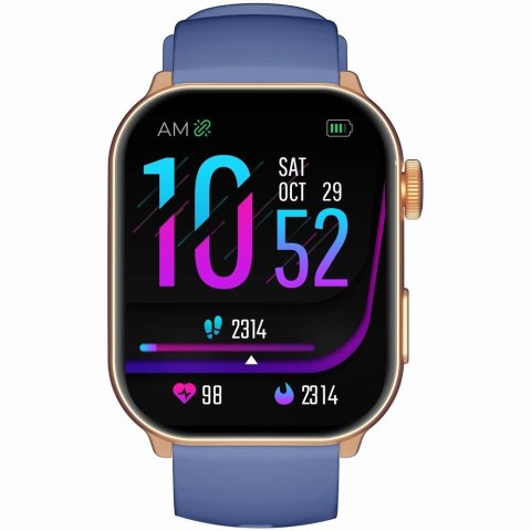 Smartwatch Damski GRAVITY GT28-8 Pasek + Bransoleta Różowe złoto Granatowy Smartwatch Damski GRAVITY GT28-8 Pasek + Bransoleta Różowe złoto Granatowy