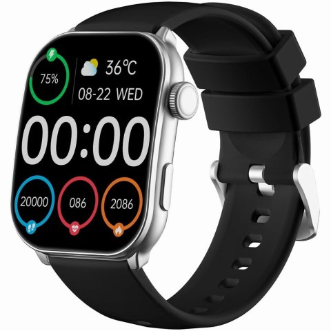Smartwatch Damski GRAVITY GT28-9 Pasek + Bransoleta Czarno Srebrny Smartwatch Damski GRAVITY GT28-9 Pasek + Bransoleta Czarno Srebrny