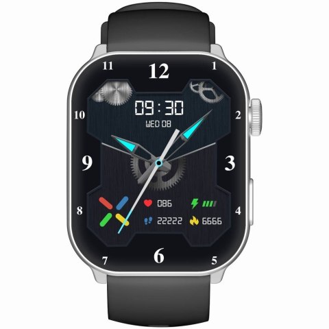 Smartwatch Damski GRAVITY GT28-9 Pasek + Bransoleta Czarno Srebrny Smartwatch Damski GRAVITY GT28-9 Pasek + Bransoleta Czarno Srebrny