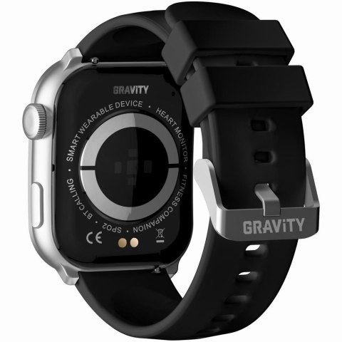 Smartwatch Damski GRAVITY GT28-9 Pasek + Bransoleta Czarno Srebrny Smartwatch Damski GRAVITY GT28-9 Pasek + Bransoleta Czarno Srebrny