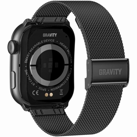 Smartwatch Męski GRAVITY GT28-1 Pasek + Bransoleta Czarny Smartwatch Męski GRAVITY GT28-1 Pasek + Bransoleta Czarny