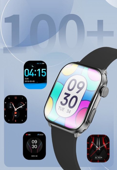 Smartwatch Męski GRAVITY GT28-1 Pasek + Bransoleta Czarny Smartwatch Męski GRAVITY GT28-1 Pasek + Bransoleta Czarny