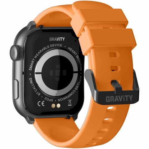Smartwatch Męski GRAVITY GT28-2 Pasek + Bransoleta Pomarańczowo Czarny Smartwatch Męski GRAVITY GT28-2 Pasek + Bransoleta Pomarańczowo Czarny
