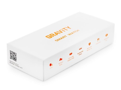 Smartwatch Męski GRAVITY GT28-2 Pasek + Bransoleta Pomarańczowo Czarny Smartwatch Męski GRAVITY GT28-2 Pasek + Bransoleta Pomarańczowo Czarny