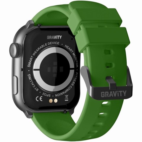 Smartwatch Męski GRAVITY GT28-4 Pasek + Bransoleta Zielono Czarny Smartwatch Męski GRAVITY GT28-4 Pasek + Bransoleta Zielono Czarny