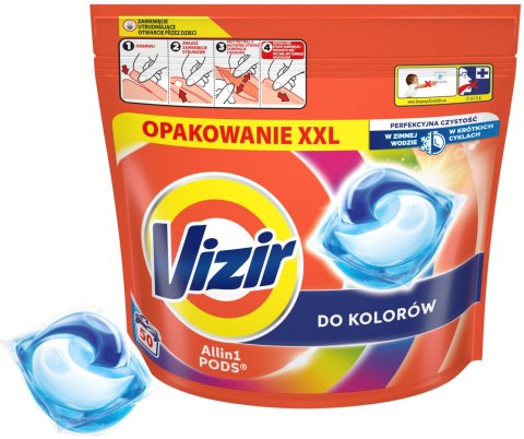 VIZIR Kapsułki Do Prania All In 1 PODS Do Koloru 50 szt. VIZIR Kapsułki Do Prania All In 1 PODS Do Koloru 50 szt.
