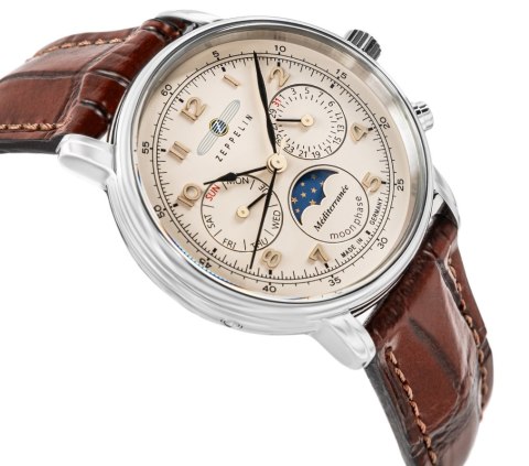 Zegarek Dęmski ZEPPELIN LZ121 Mediterranee Moonphase 9637-5 + BOX Zegarek Dęmski ZEPPELIN LZ121 Mediterranee Moonphase 9637-5 + BOX