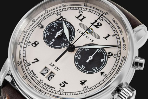 Zegarek Męski ZEPPELIN Graf Chronograph LZ 127 + BOX Zegarek Męski ZEPPELIN Graf Chronograph LZ 127 + BOX