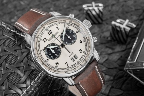 Zegarek Męski ZEPPELIN Graf Chronograph LZ 127 + BOX Zegarek Męski ZEPPELIN Graf Chronograph LZ 127 + BOX