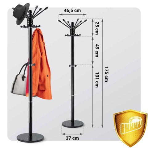 Wieszak na ubrania stojący z marmurową podstawą Massido 684300 Wieszak na ubrania stojący z marmurową podstawą Massido 684300