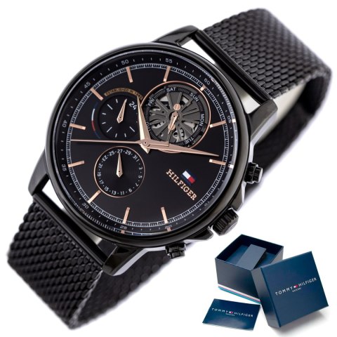 ZEGAREK MĘSKI TOMMY HILFIGER 1710610 (ZF112A) + BOX ZEGAREK MĘSKI TOMMY HILFIGER 1710610 (ZF112A) + BOX