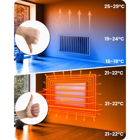 Grzejnik na podczerwień promiennik 600 W Berdsen BD-980 Grzejnik na podczerwień promiennik 600 W Berdsen BD-980