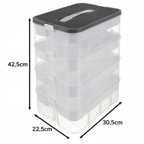 Pudełko Na Klocki- 4 Poziomy 29L Kruzzel 25758