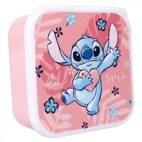Śniadaniówka, snack box 3w1, stitch , róż Śniadaniówka, snack box 3w1, stitch , róż