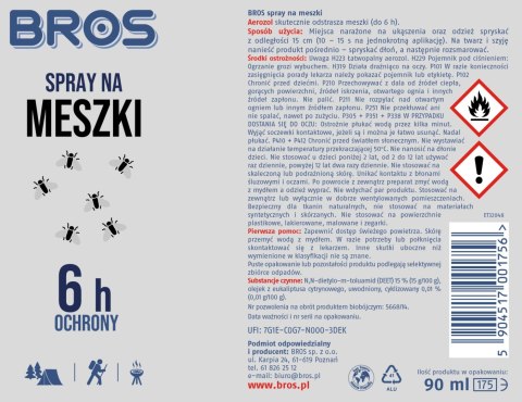 BROS - spray na meszki 90ml BROS - spray na meszki 90ml
