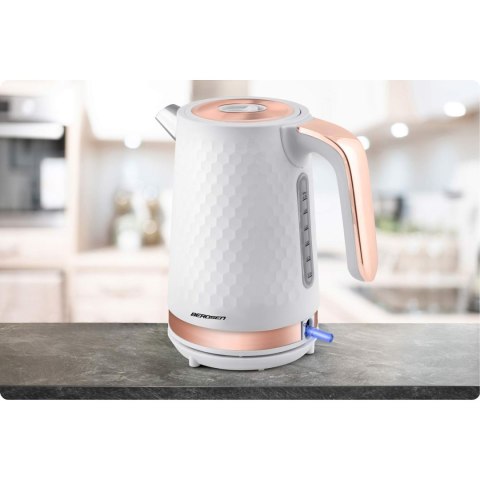 Czajnik elektryczny 1,7l Berdsen BD-705 biało-miedziany Czajnik elektryczny 1,7l Berdsen BD-705 biało-miedziany