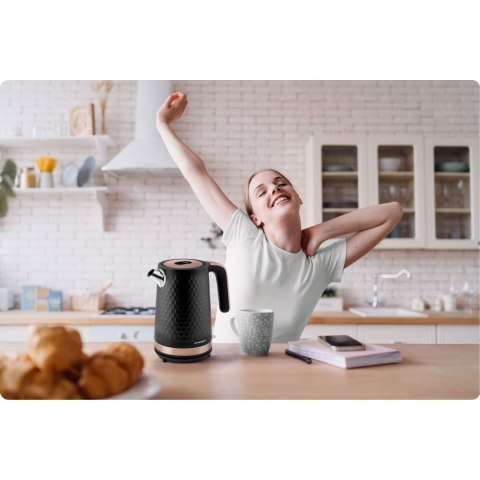 Czajnik elektryczny 1,7l Berdsen BD-705 czarno-miedziany Czajnik elektryczny 1,7l Berdsen BD-705 czarno-miedziany