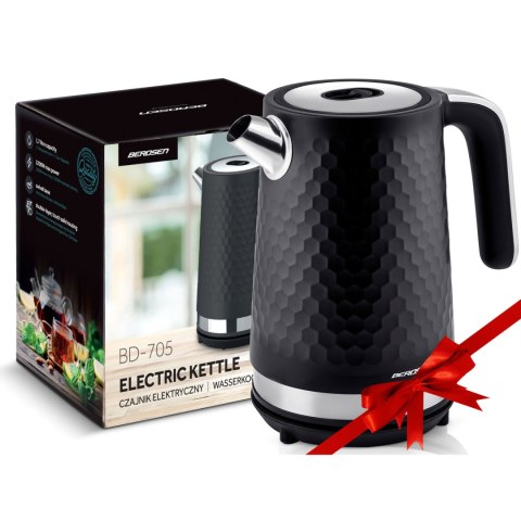 Czajnik elektryczny 1,7l Berdsen BD-705 czarno-srebrny Czajnik elektryczny 1,7l Berdsen BD-705 czarno-srebrny