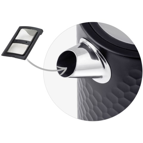 Czajnik elektryczny 1,7l Berdsen BD-705 czarno-srebrny Czajnik elektryczny 1,7l Berdsen BD-705 czarno-srebrny