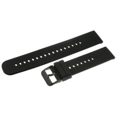 Pasek gumowy do zegarka U27 - czarny/czarny - 20mm Pasek gumowy do zegarka U27 - czarny/czarny - 20mm