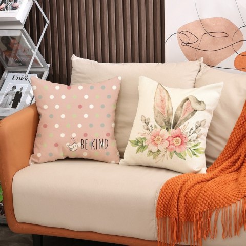 Poszewka na poduszkę 45 x 45 cm motyw wiosenny BOHO POD143