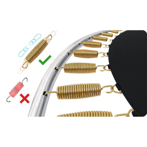 TRAMPOLINA OGRODOWA 13FT/404CM Z SIATKĄ ZEWNĘTRZNĄ I DRABINKĄ NEO-SPORT