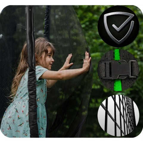 TRAMPOLINA OGRODOWA 8FT/252CM Z SIATKĄ ZEWNĘTRZNĄ I DRABINKĄ NEO-SPORT