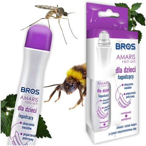 BROS - Amaris - roll-on dla dzieci łagodzący ukąszenia 15ml BROS - Amaris - roll-on dla dzieci łagodzący ukąszenia 15ml