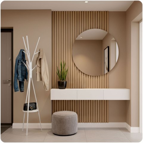 Wieszak na ubrania metalowy z półką stojący Massido MS-869 Wieszak na ubrania metalowy z półką stojący Massido MS-869