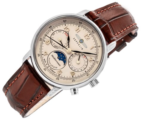 Zegarek Męski ZEPPELIN LZ121 Mediterranee Moonphase 9636-5 + BOX Zegarek Męski ZEPPELIN LZ121 Mediterranee Moonphase 9636-5 + BOX